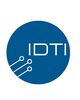 Blaues Logo mit der Aufschrift IDTI und stilisierten Leiterbahnen.